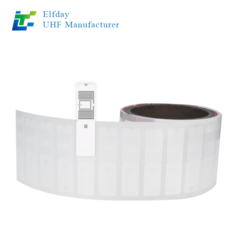 RFID UHF Perforated Matte Pet Jewelry 60*15mm KU7chip Tags for for Inventory Management